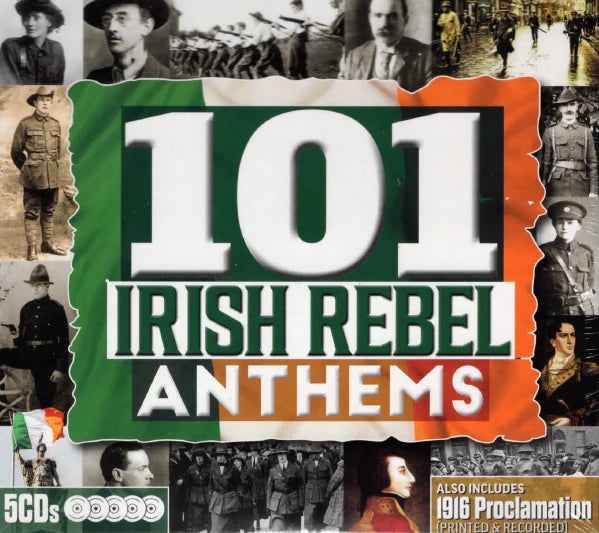 101 Irish Rebel Anthems (100 Years Commemorative Collection) 5 CD Box Set