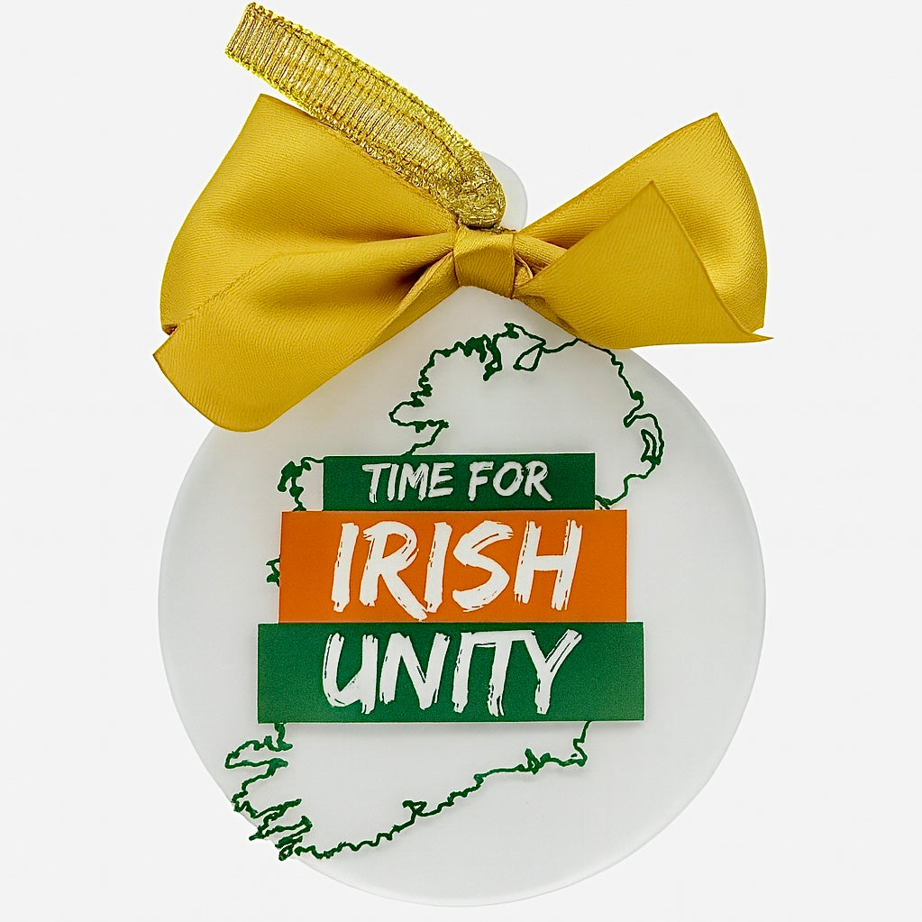 Time For Irish Unity Flat Bauble