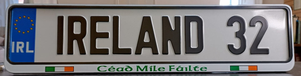 Ireland 32 Car Replica Reg Plate
