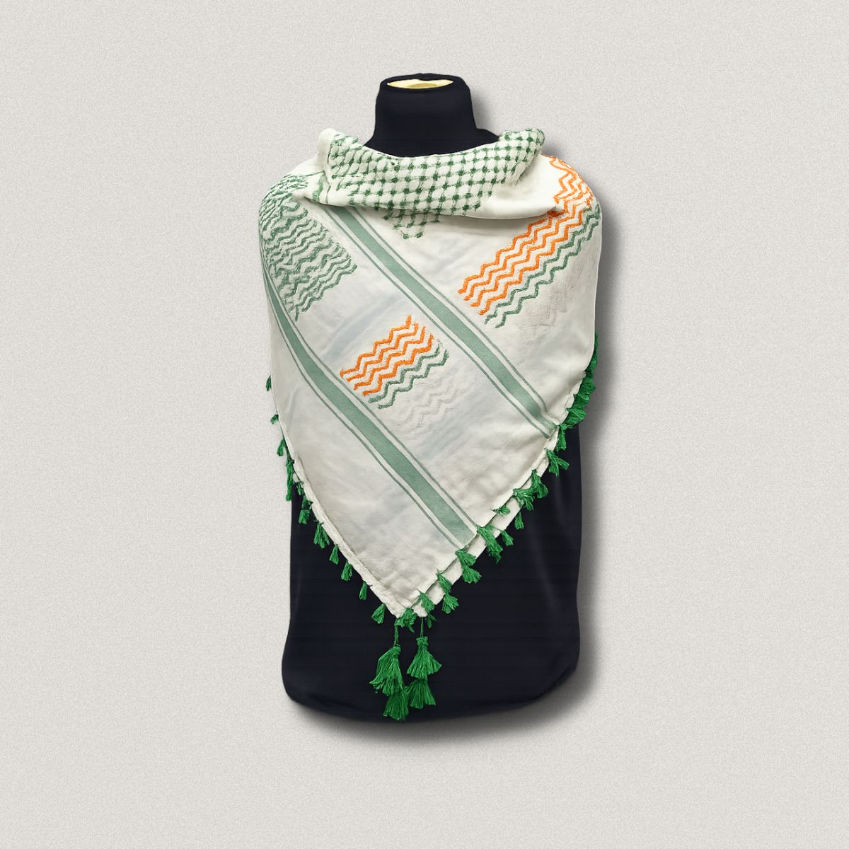 "Saoirse" Tricolour Keffiyeh Scarf