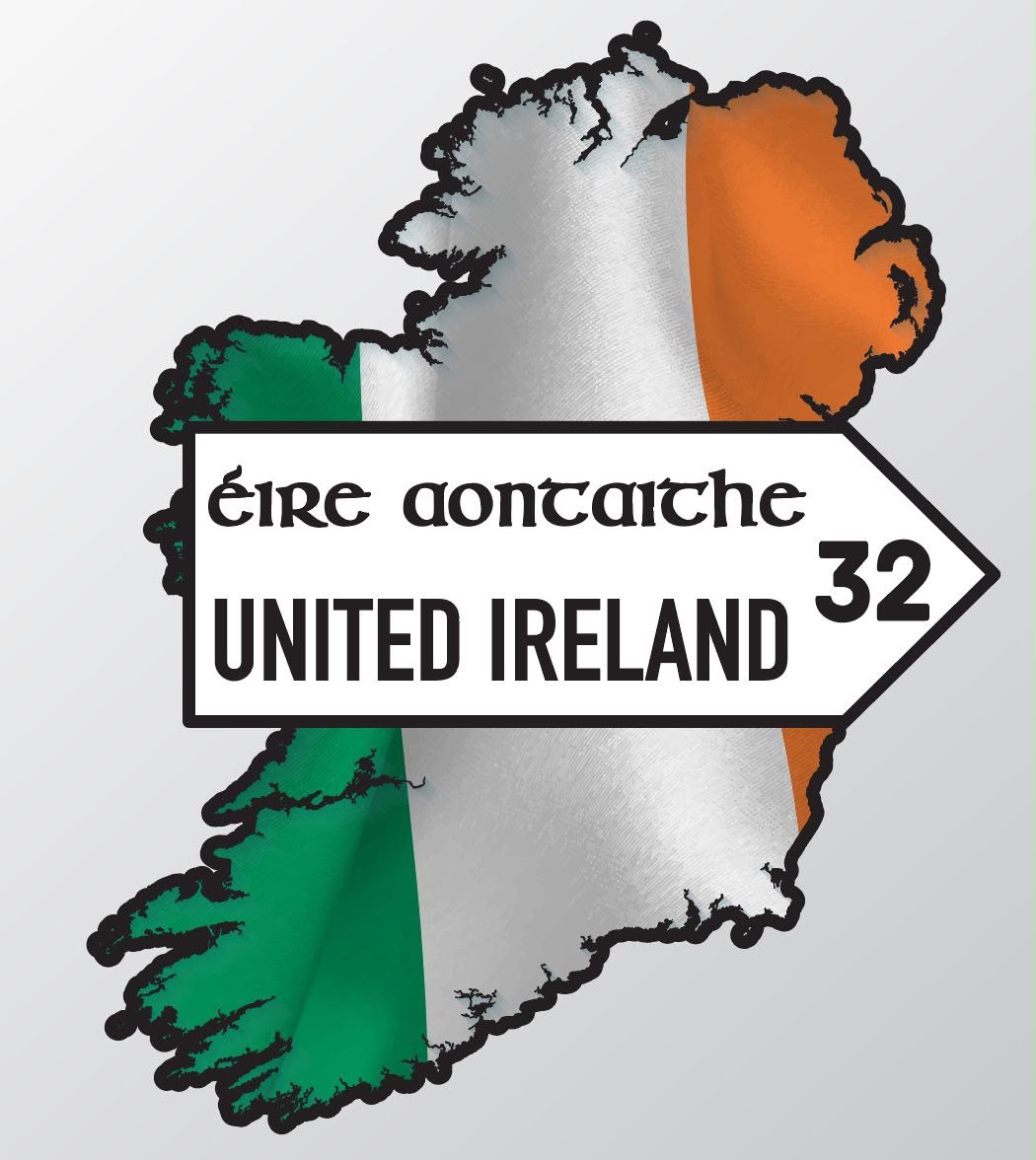 United Ireland Roadsign Sticker