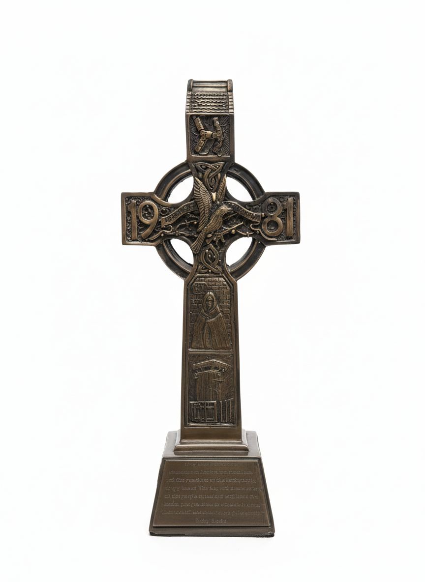 Hunger Strikers Celtic Cross (Bronzed)