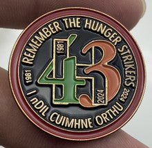 National Hunger Strike Commerative Badge 43rd Ann