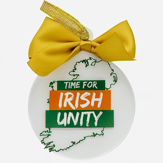 Time For Irish Unity Flat Bauble