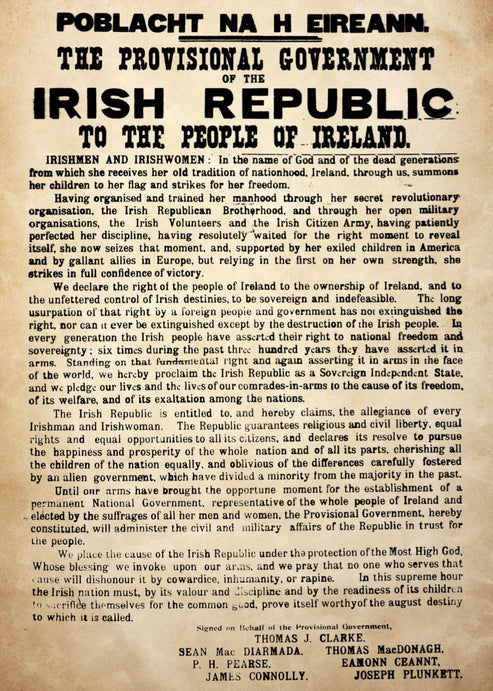 Irish Proclamation (Original Style) – Sinn Féin Shop