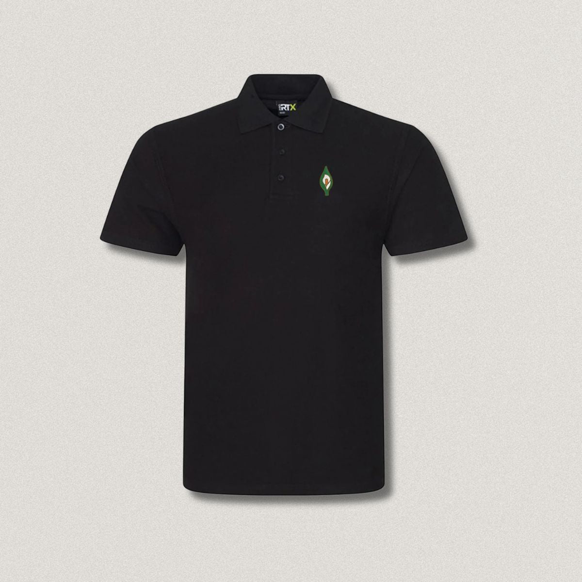 Easter Lily Black Polo