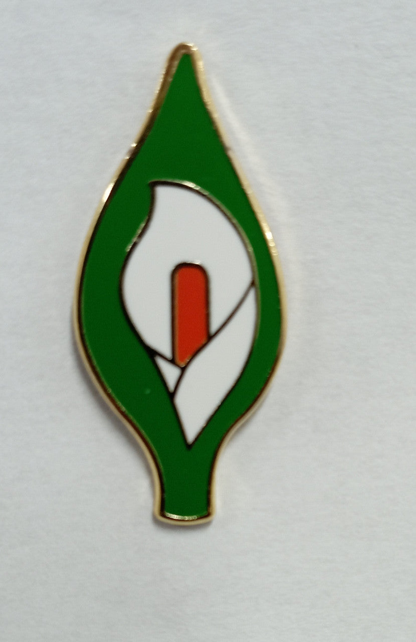 Easter Lily metal badge