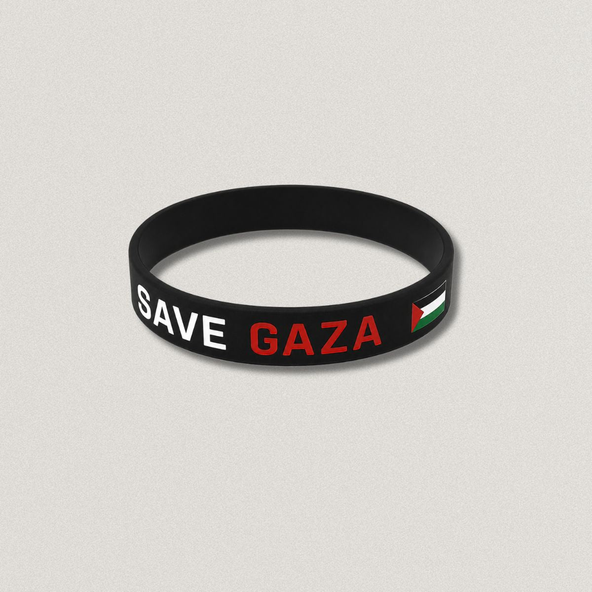 Free Palestine-Save Gaza Wristband (Black or white)