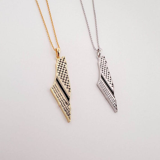 Palestine Map Pendant