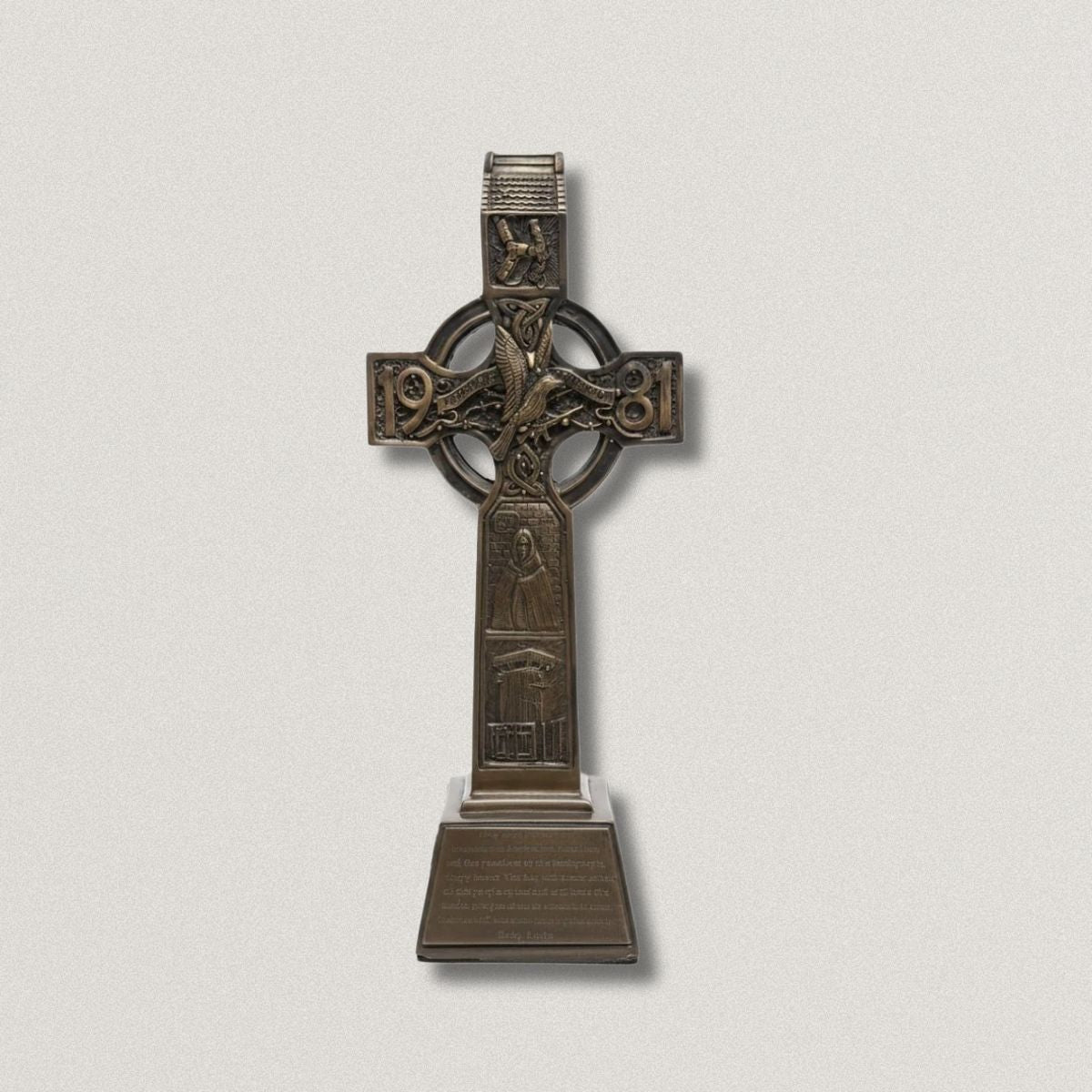 Hunger Strikers Celtic Cross (Bronzed)