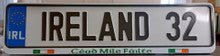 Ireland 32 Car Replica Reg Plate