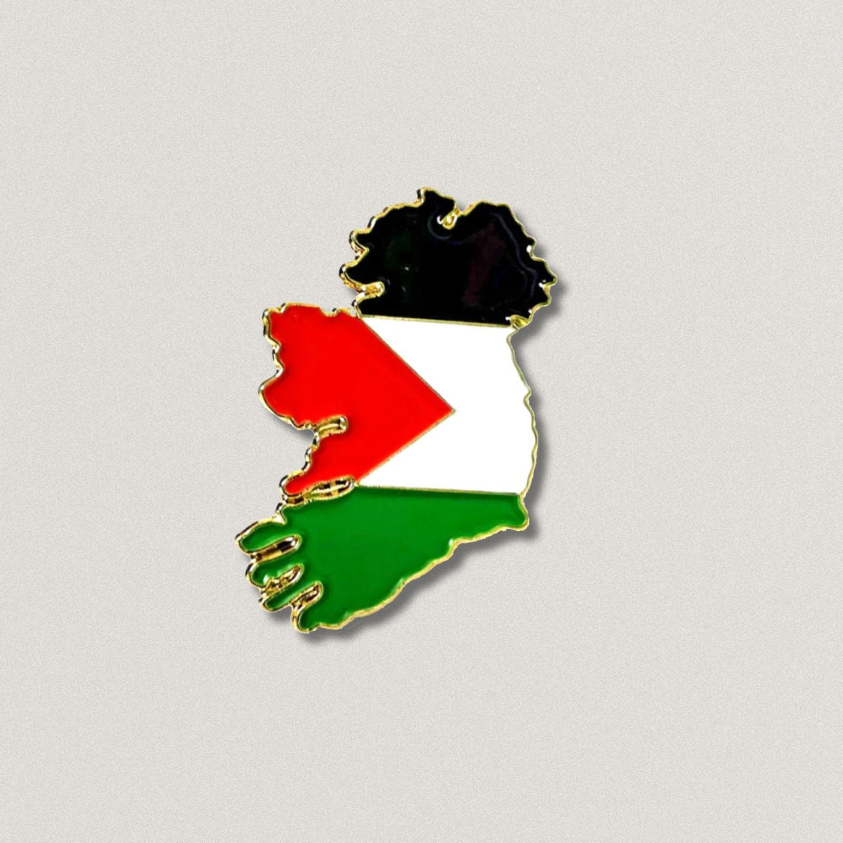 Ireland Map  Palestine Badge