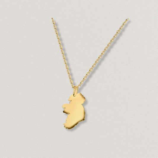 Ireland Pendant Stainless Steel Gold Plated