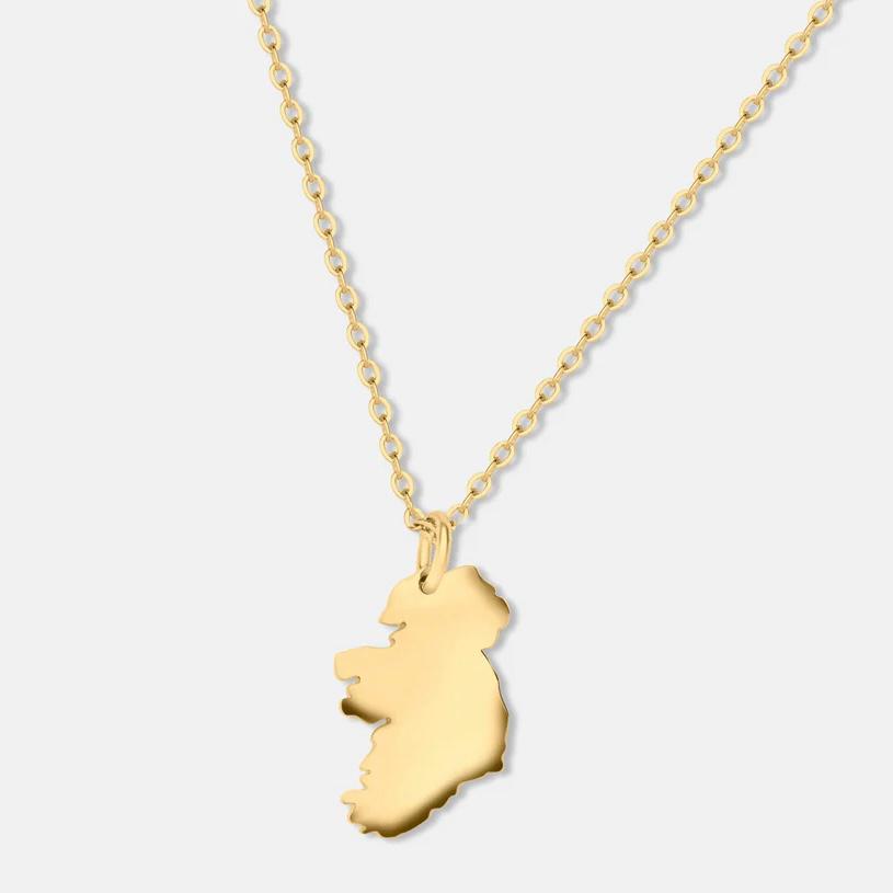 Ireland Pendant Stainless Steel Gold Plated