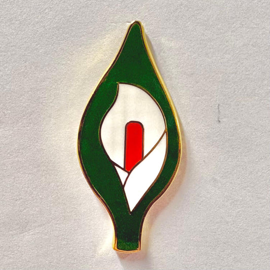 Easter Lily metal badge