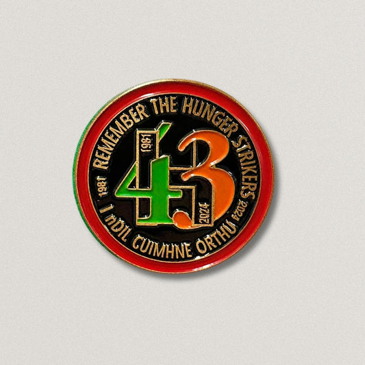 National Hunger Strike Commerative Badge 43rd Ann