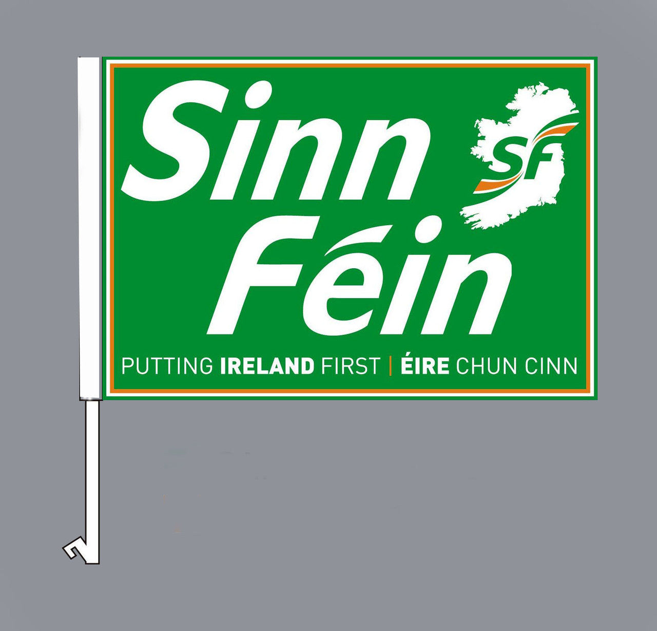 Sinn Féin Car Flags (Set of two. Right and Left)