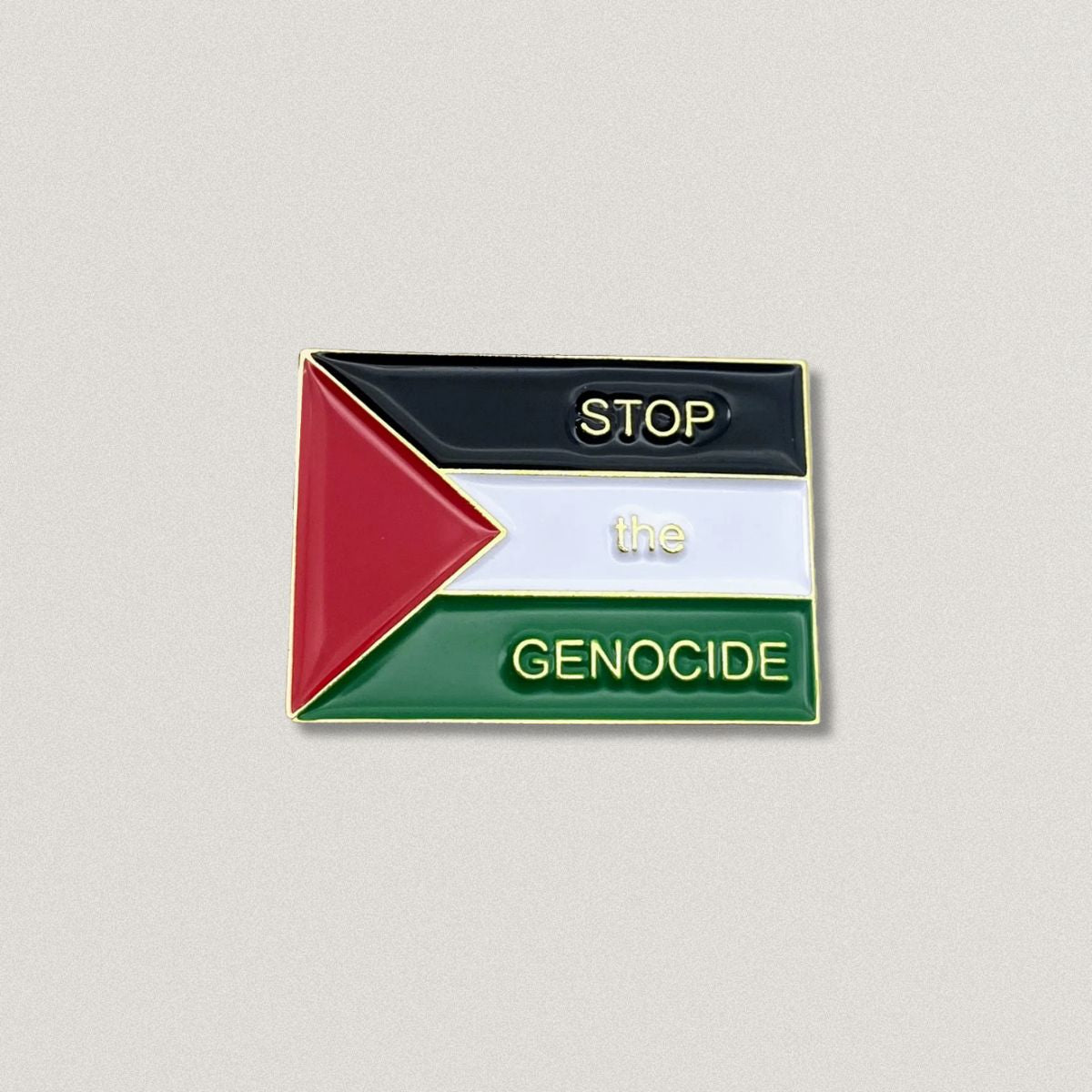 Stop the Genocide Badge