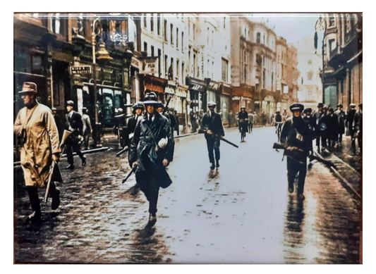 IRA Unit Patrol Grafton Street, Dublin, Ireland - 1922 Fridge Magnet