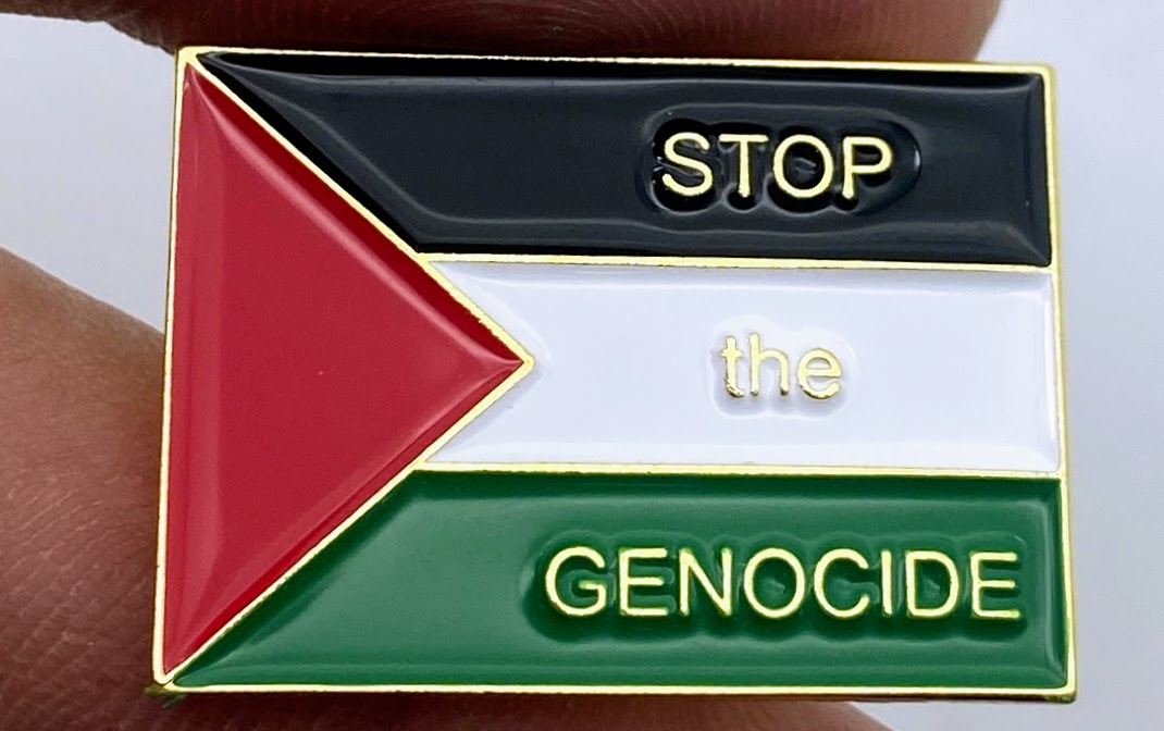 Stop the Genocide Badge – Sinn Féin Shop