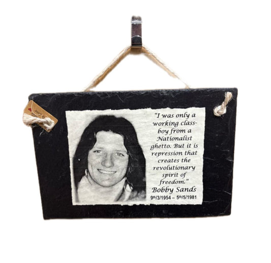 Handmade Irish Slate - Bobby Sands