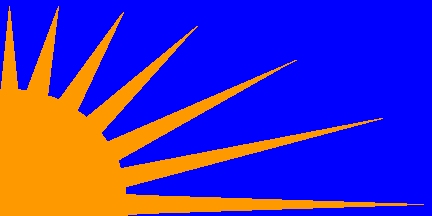 Sunburst/Fianna Éireann flag