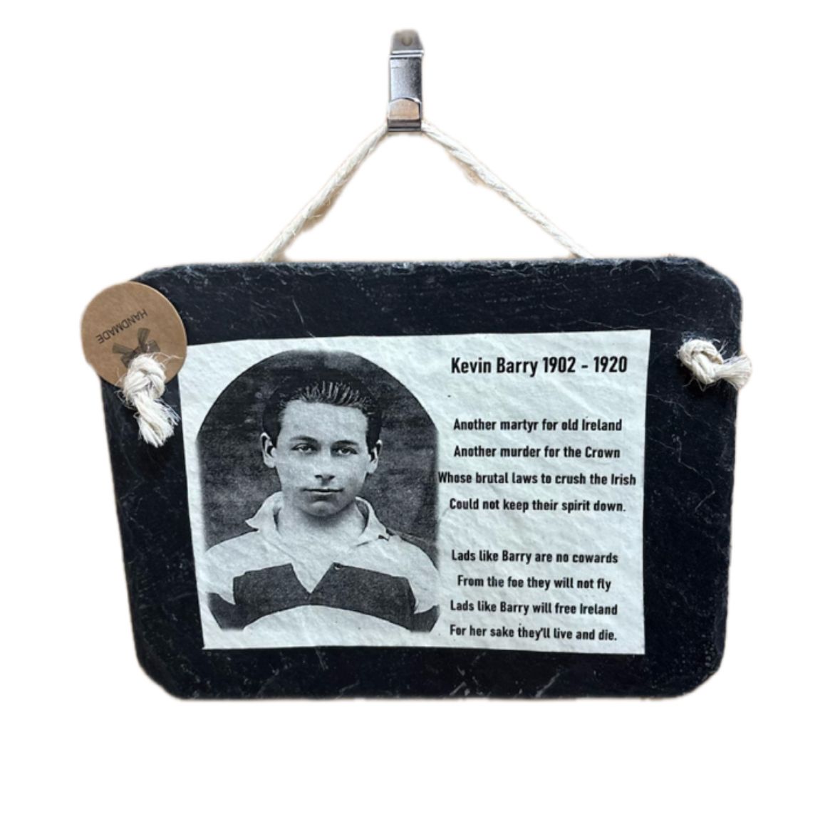 Handmade Irish Slate - Kevin Barry