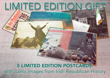 Five limited edition postcards with iconic images from Irish Republican history